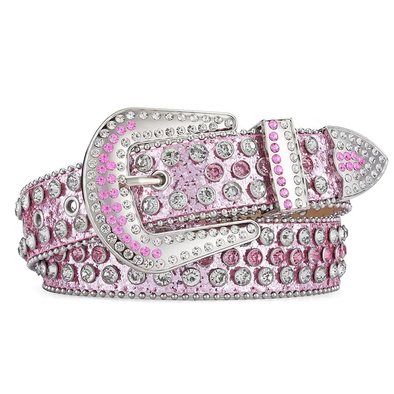 Rhinestone Studded Belt