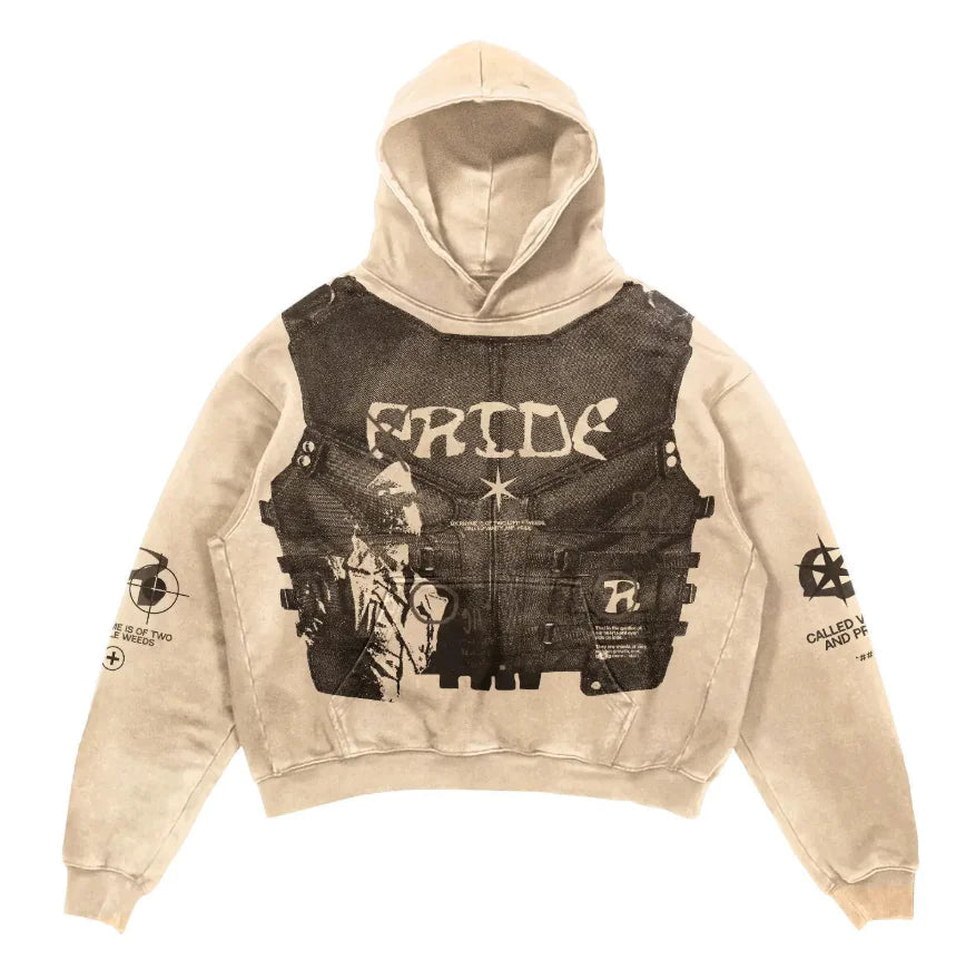 Printed Graphic Hoodie