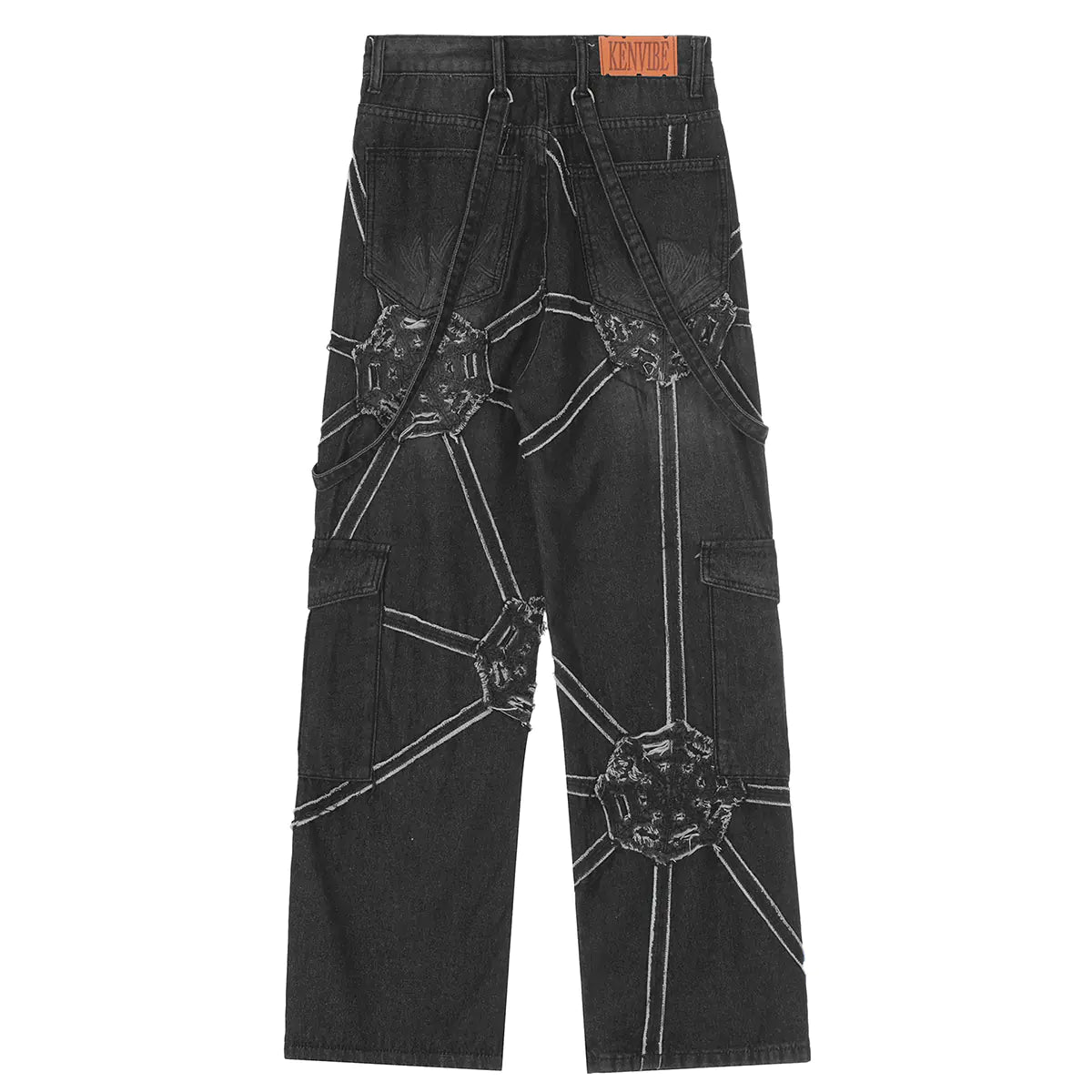 Baggy Spider Web Jeans