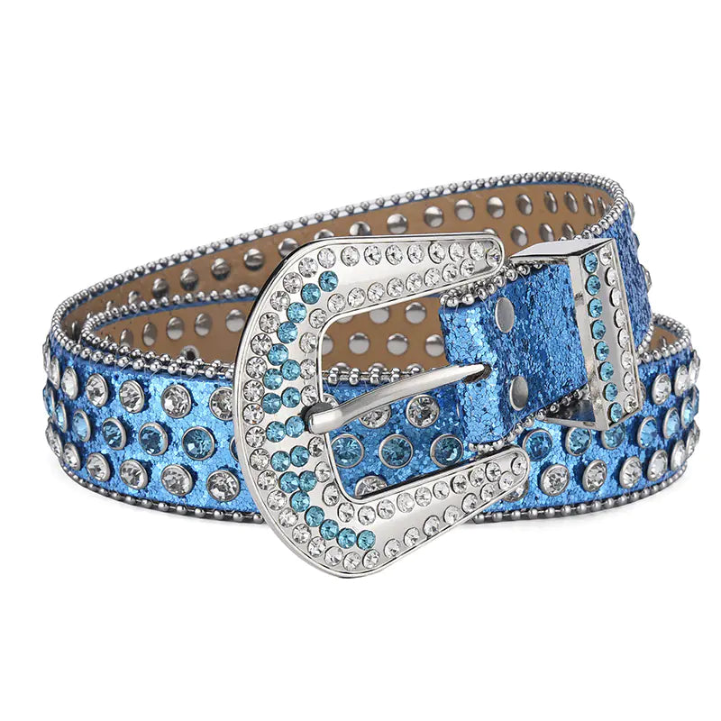 Rhinestone Studded Belt