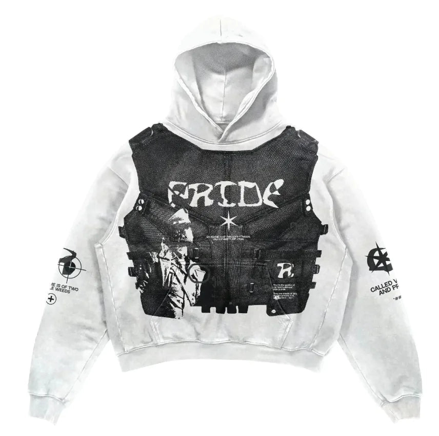 Printed Graphic Hoodie