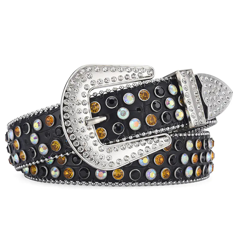Rhinestone Studded Belt