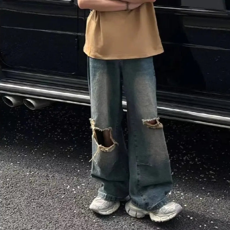 Distressed Ripped Jeans