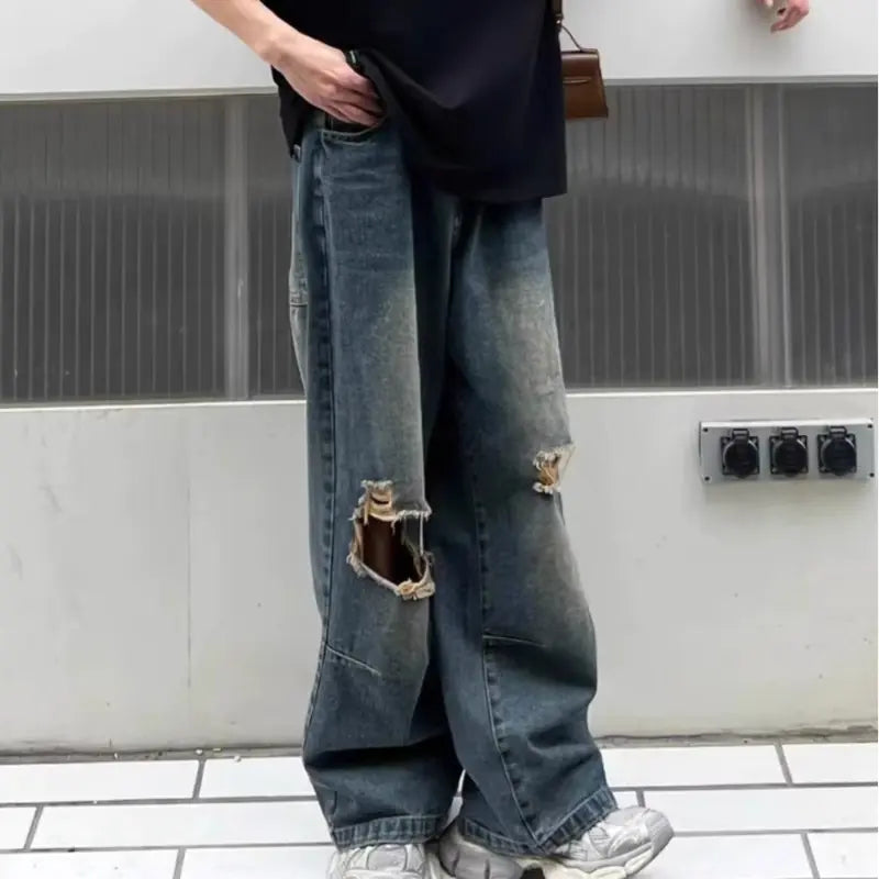 Distressed Ripped Jeans