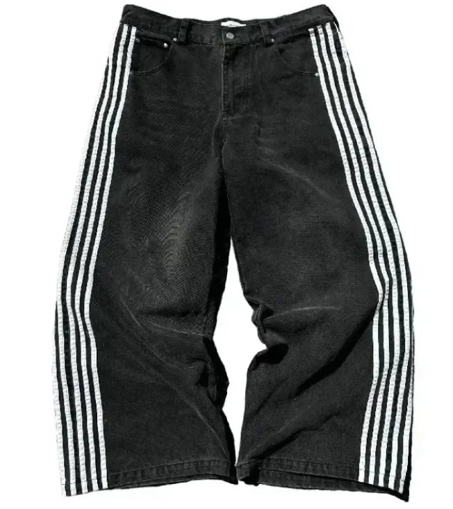 Baggy Stripe Jeans