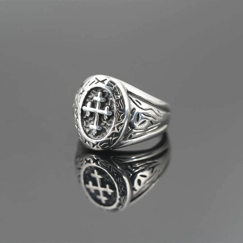 Cross Signet Ring