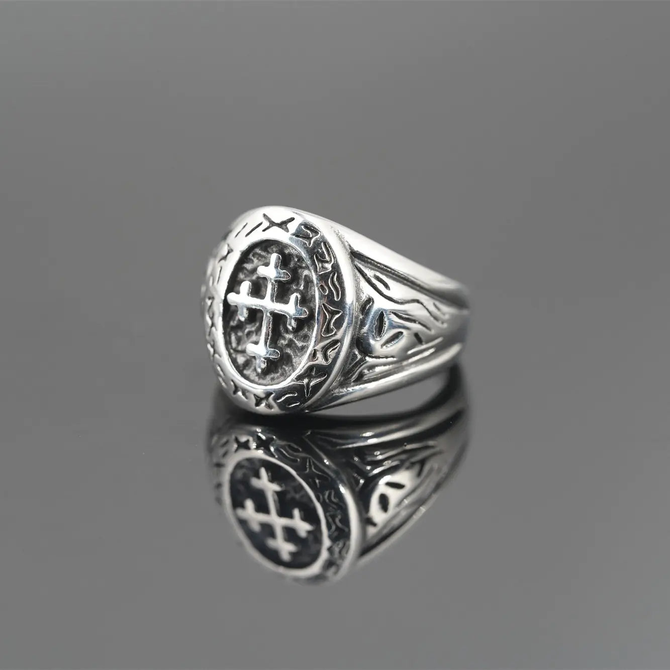 Cross Signet Ring