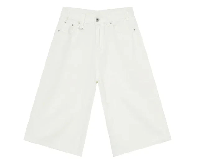 Baggy Washed Denim Shorts