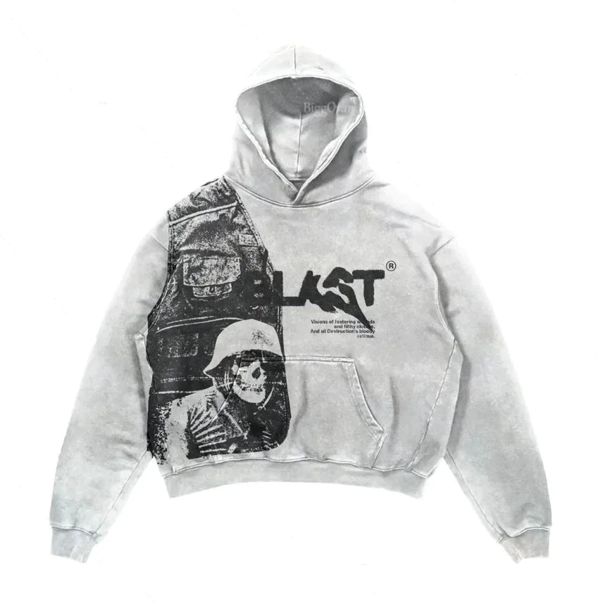 Printed Graphic Hoodie